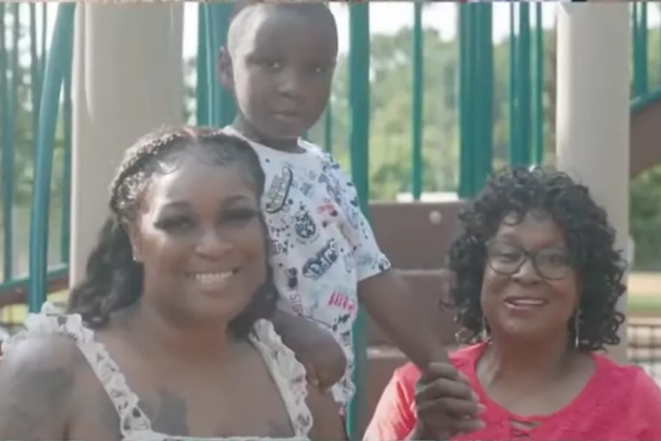 family on a playground